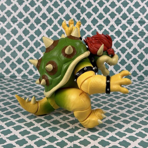 Super Mario Bros. Movie Bowser Action Figure Lights Up 7” - Picture 5 of 11
